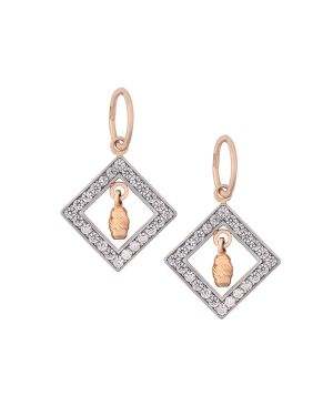 Gold Earrings With Diamonds (Demo)